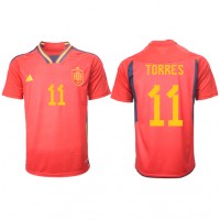 Camisa de time de futebol Espanha Ferran Torres #11 Replicas 1º Equipamento Mundo 2022 Manga Curta
